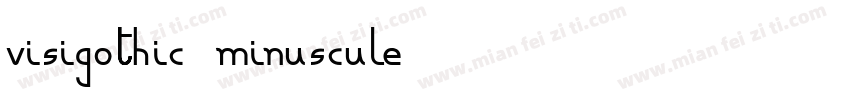 Visigothic Minuscule字体转换